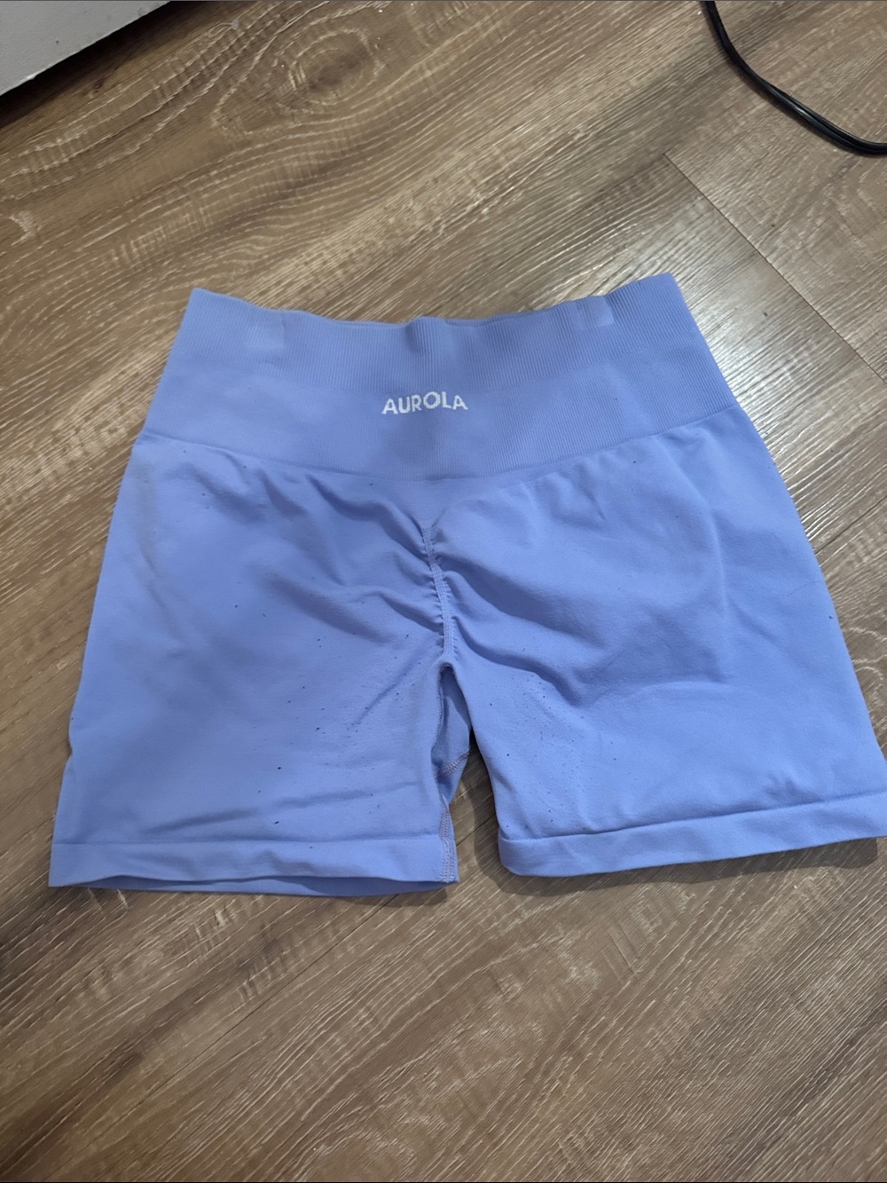 Aurola Soft Lavender High-Waist Bike Shorts